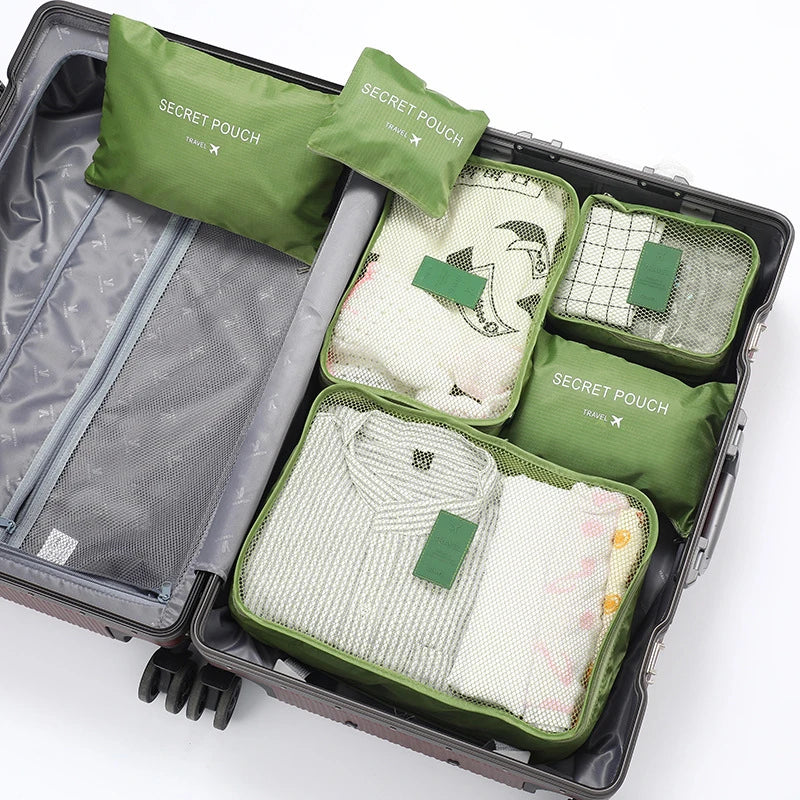 6-Piece Oxford Travel Storage Bag Set for Luggage