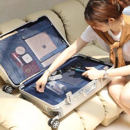 Aluminum Luggage Suitcase with TSA Lock and Spinner Wheels