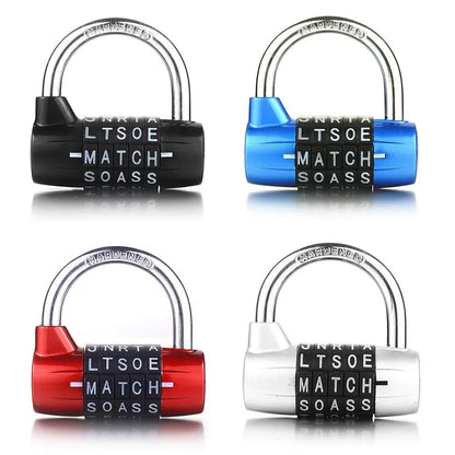 Zinc Alloy Combination Padlock – Resettable Security Lock