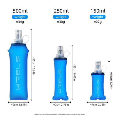 TPU Soft Collapsible Water Bottle – BPA-Free Sports Flask