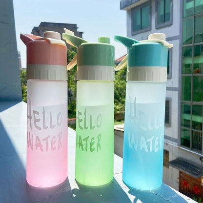 650ml Sports Spray Water Bottle BPA-Free Leak-Resistant