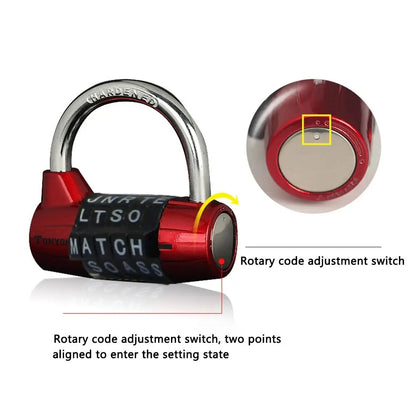 Zinc Alloy Combination Padlock – Resettable Security Lock