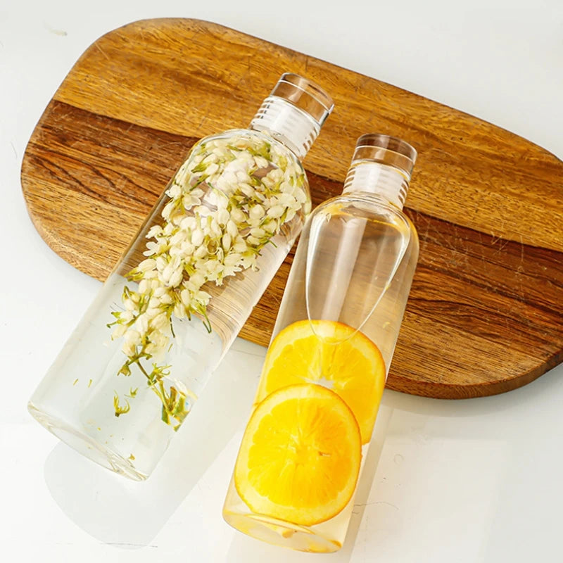 Large Glass Water Bottle With Lid – Multi-Purpose Cup