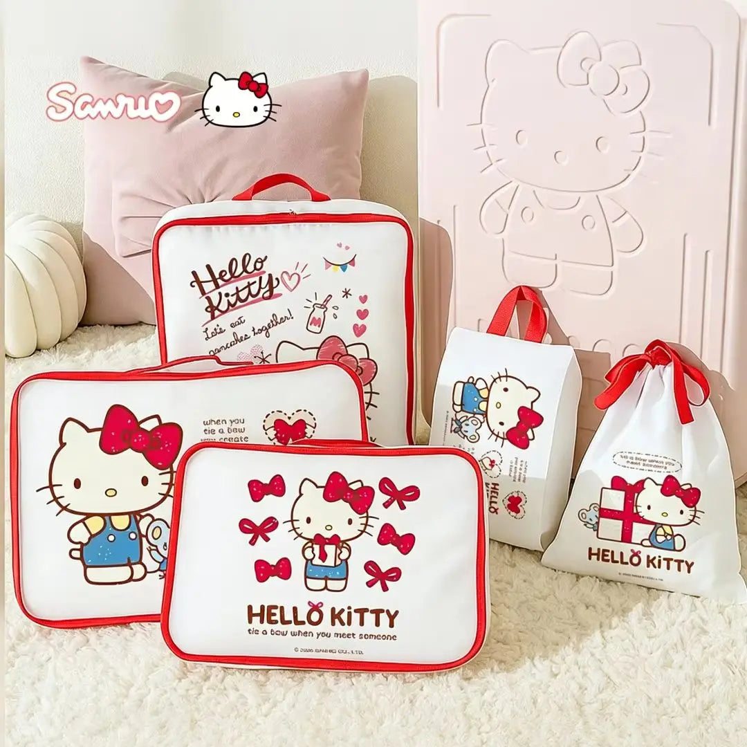Hello Kitty Travel Packing Cubes Set – Waterproof Storage