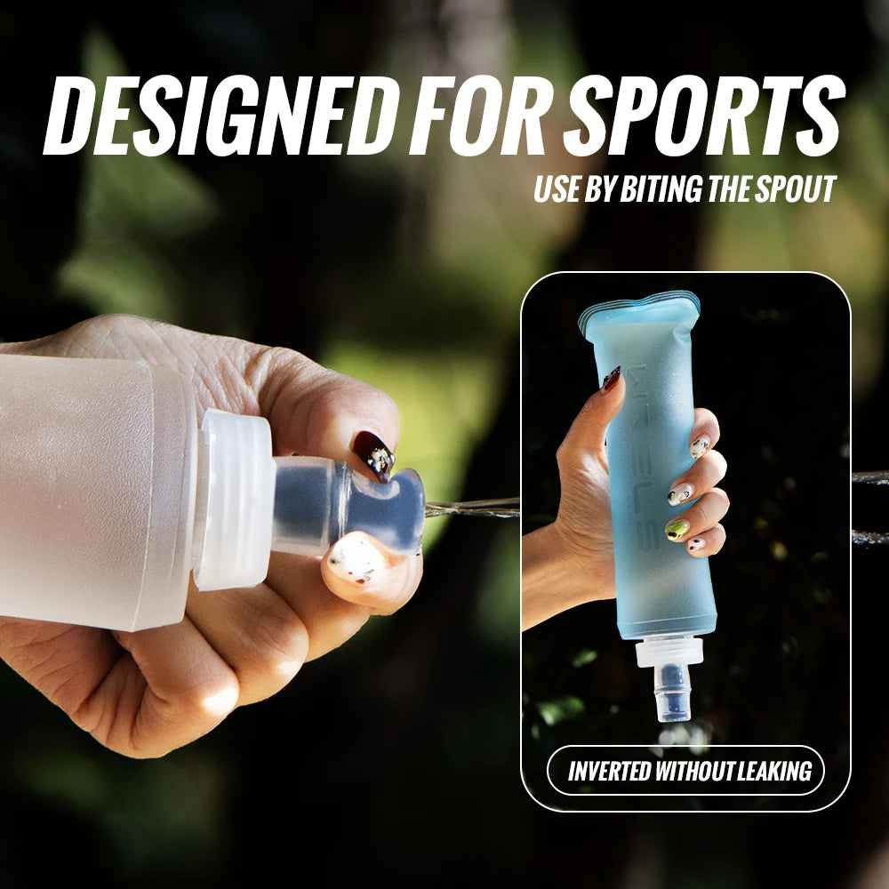 TPU Soft Collapsible Water Bottle – BPA-Free Sports Flask