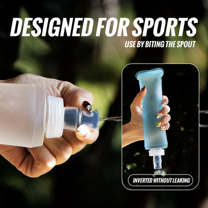 TPU Soft Collapsible Water Bottle – BPA-Free Sports Flask