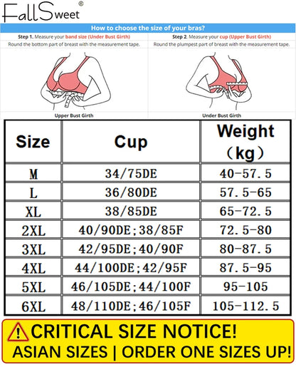 Seamless Wireless Push Up Bra for Women Plus Size