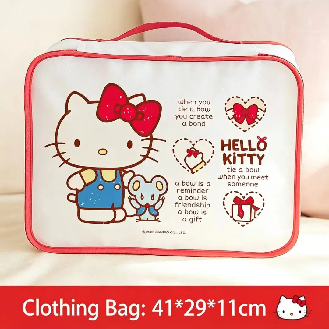 Hello Kitty Travel Packing Cubes Set – Waterproof Storage