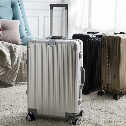 Aluminum Luggage Suitcase with TSA Lock and Spinner Wheels