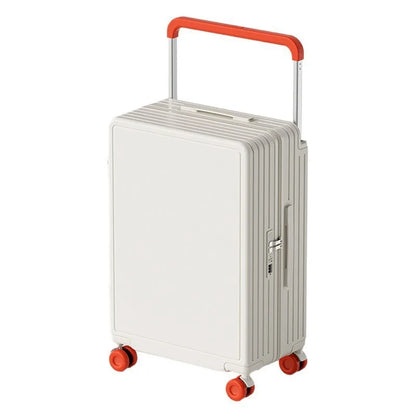 ABS Spinner Carry-On Suitcase With Cup Holder Lock