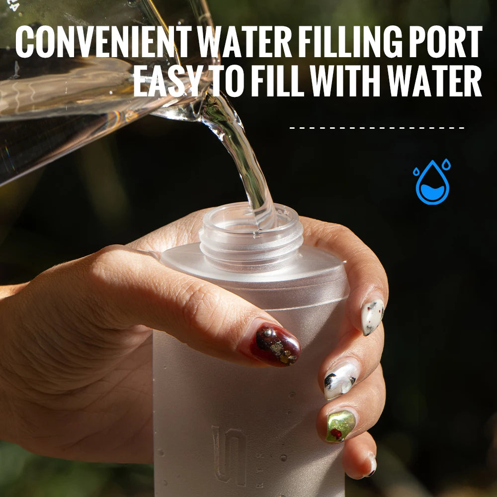 TPU Soft Collapsible Water Bottle – BPA-Free Sports Flask