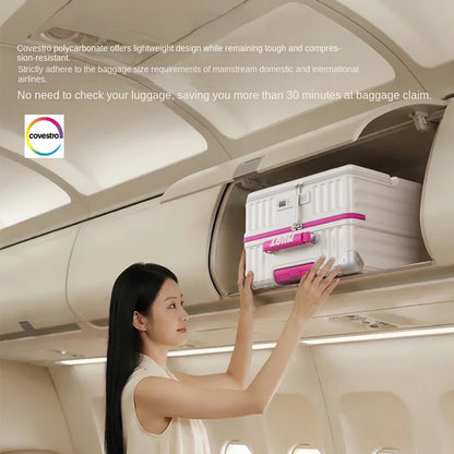 Front-Opening Carry-On Suitcase With Laptop Compartment