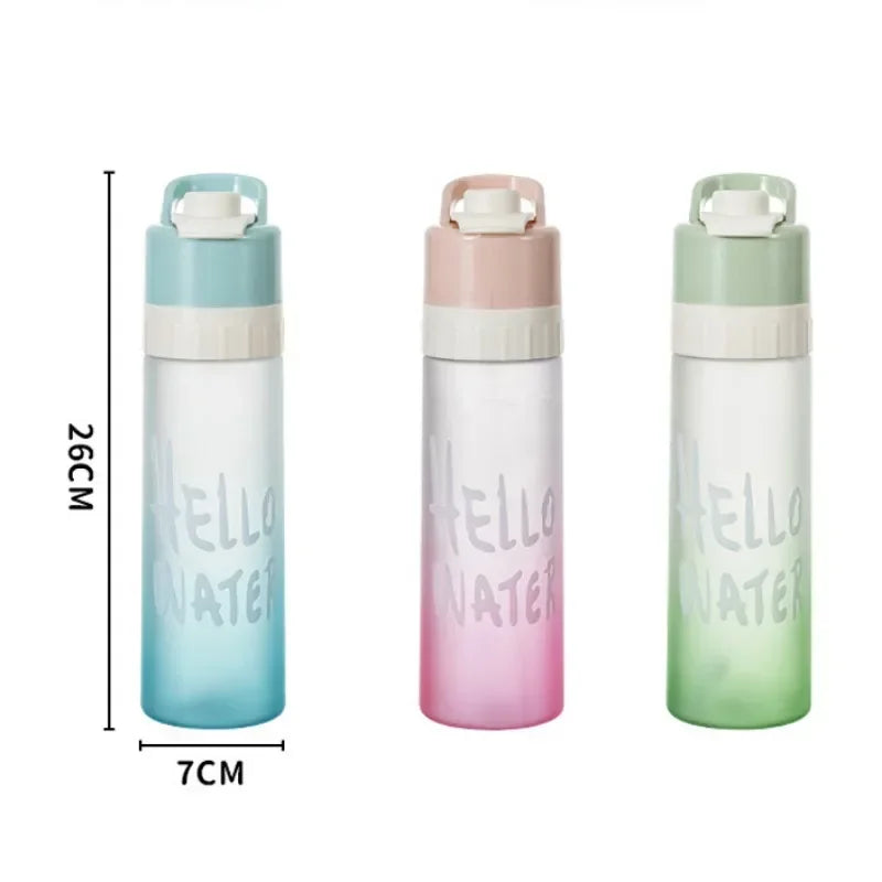 650ml Sports Spray Water Bottle BPA-Free Leak-Resistant