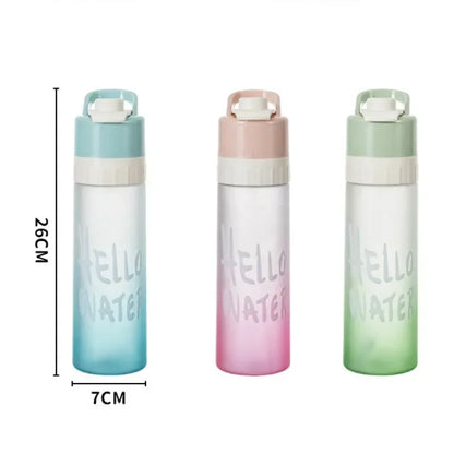 650ml Sports Spray Water Bottle BPA-Free Leak-Resistant
