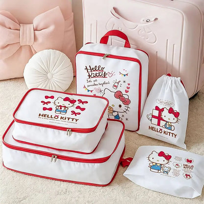 Hello Kitty Travel Packing Cubes Set – Waterproof Storage